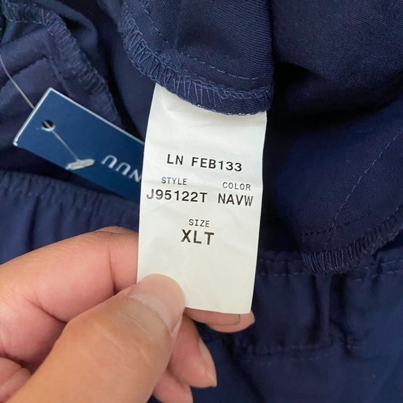 NWT Jaanuu - Men's Navy Scrub Drawstring Jogger Pants J95122T - Size XL Tall - Picture 3 of 7